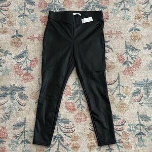 NWT Women’s Faux leather Black Leggings